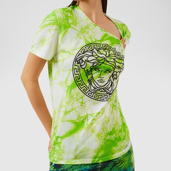 Brand New Versace Tie-Dye Medusa T-Shirt - Picture 4 of 8